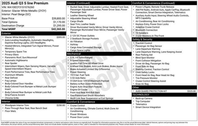2025 Audi Q3 S line Premium