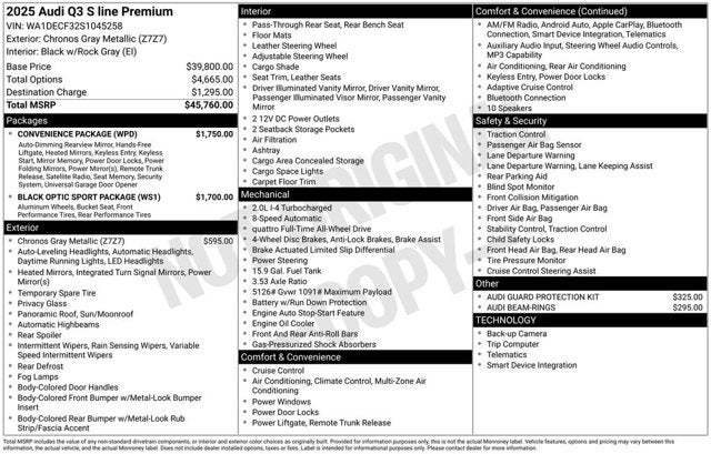2025 Audi Q3 S line Premium