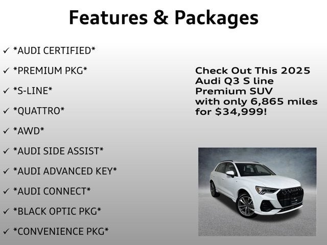 2025 Audi Q3 S line Premium