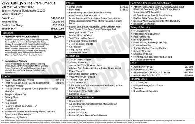 2022 Audi Q5 S line Premium Plus
