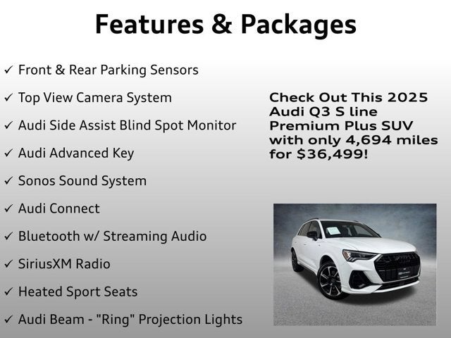 2025 Audi Q3 S line Premium Plus