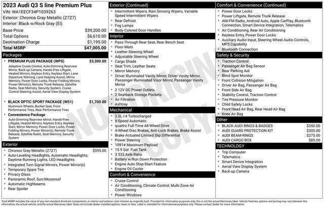 2023 Audi Q3 S line Premium Plus