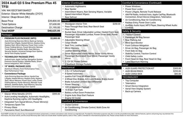 2024 Audi Q3 S line Premium Plus