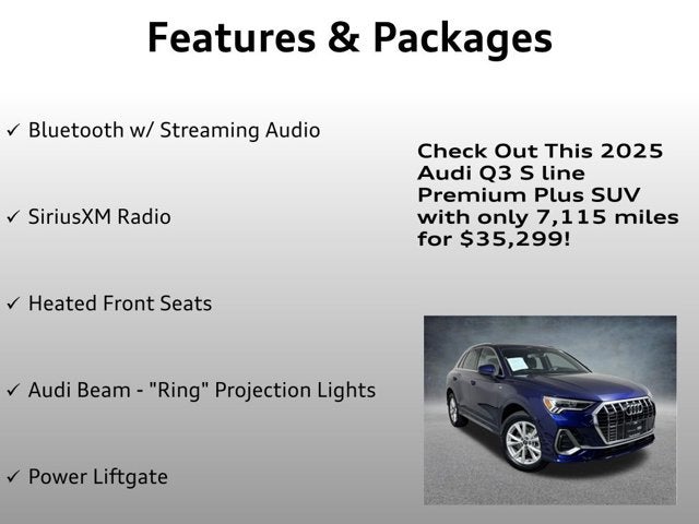 2025 Audi Q3 S line Premium Plus