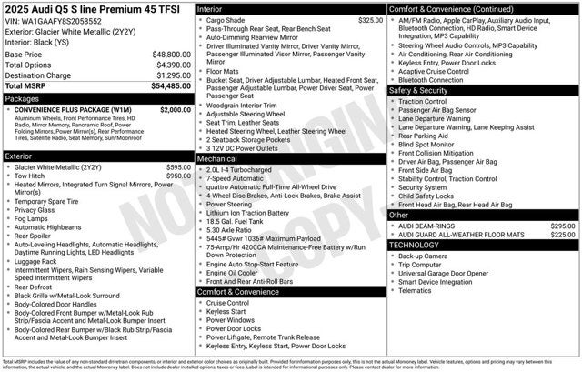 2025 Audi Q5 S line Premium
