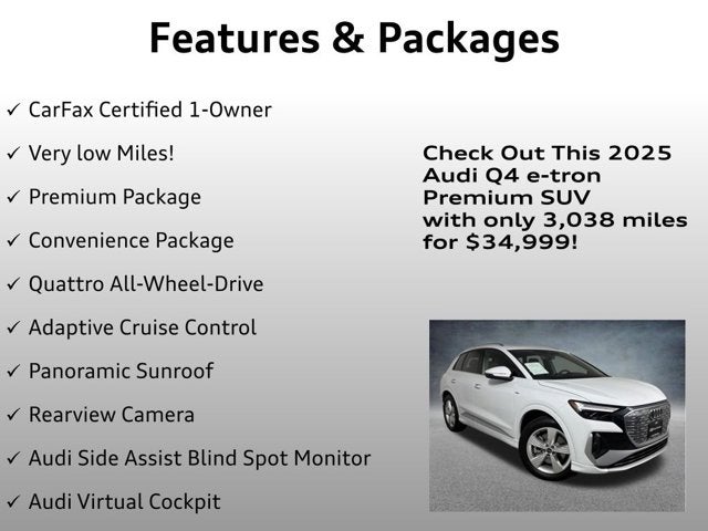 2025 Audi Q4 e-tron Premium