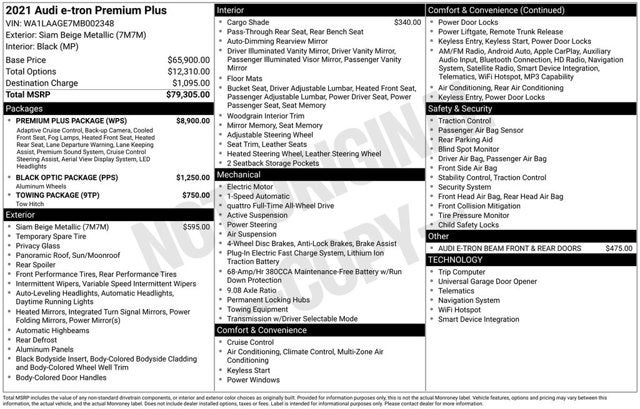 2021 Audi e-tron Premium Plus