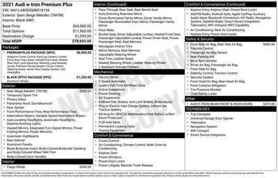 2021 Audi e-tron Premium Plus