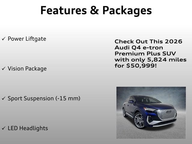2026 Audi Q4 e-tron Premium Plus