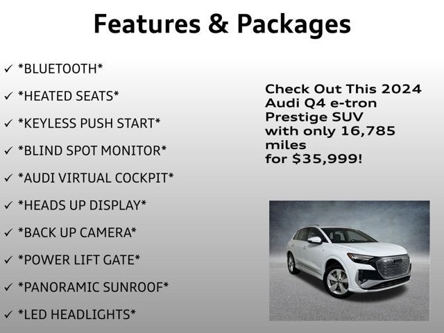 2024 Audi Q4 e-tron Prestige