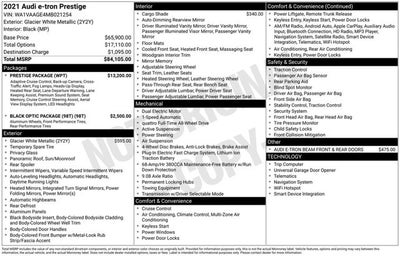 2021 Audi e-tron Prestige