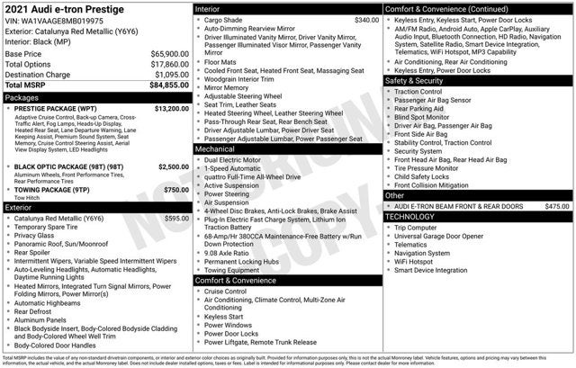 2021 Audi e-tron Prestige