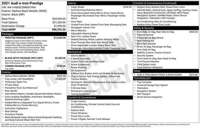 2021 Audi e-tron Prestige