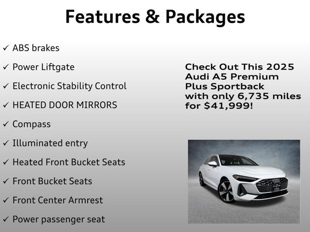 2025 Audi A5 Premium Plus