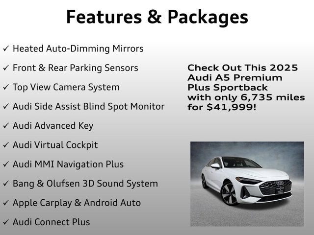 2025 Audi A5 Premium Plus