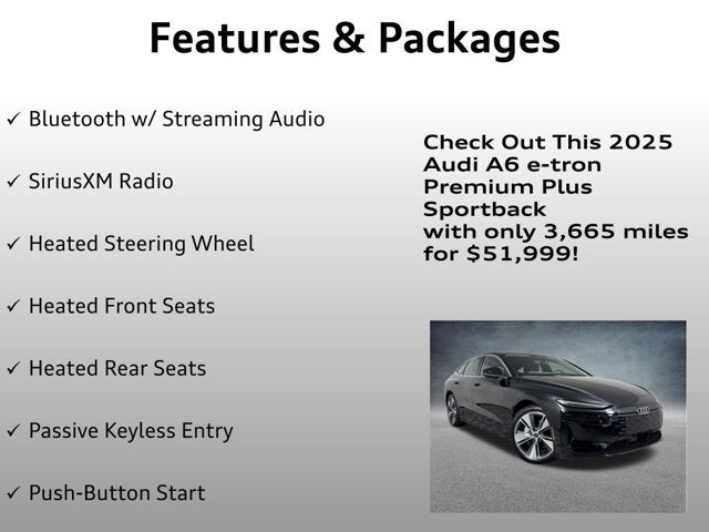 2025 Audi A6 e-tron Premium Plus
