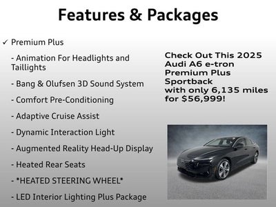 2025 Audi A6 e-tron Premium Plus