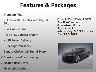 2025 Audi A6 e-tron Premium Plus