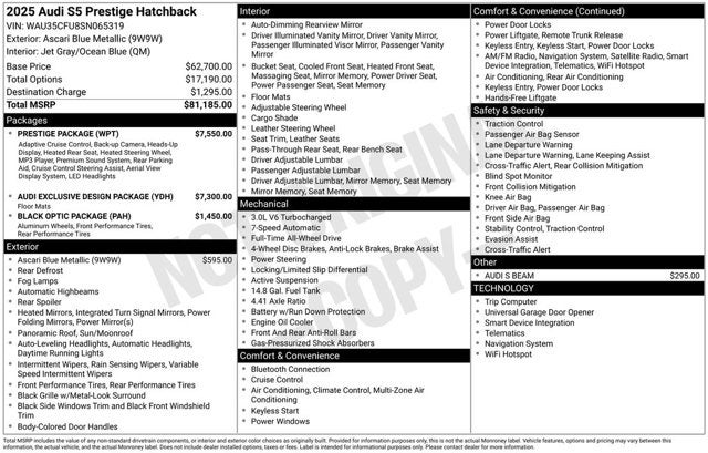 2025 Audi S5 Prestige