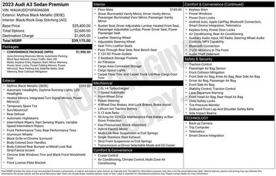 2023 Audi A3 Premium