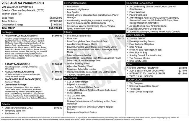 2023 Audi S4 Sedan Premium Plus