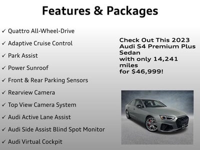 2023 Audi S4 Sedan Premium Plus