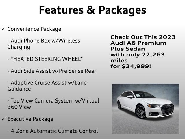 2023 Audi A6 Sedan Premium Plus