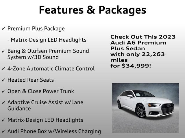 2023 Audi A6 Sedan Premium Plus