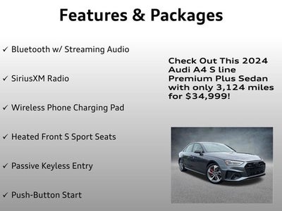 2024 Audi A4 Sedan S line Premium Plus
