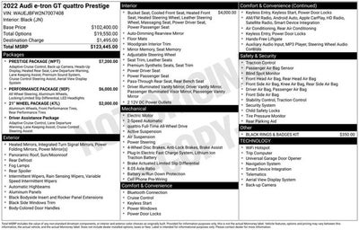 2022 Audi e-tron GT Prestige