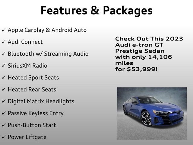 2023 Audi e-tron GT Prestige