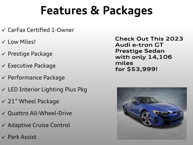 2023 Audi e-tron GT Prestige