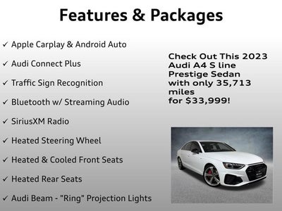 2023 Audi A4 Sedan S line Prestige