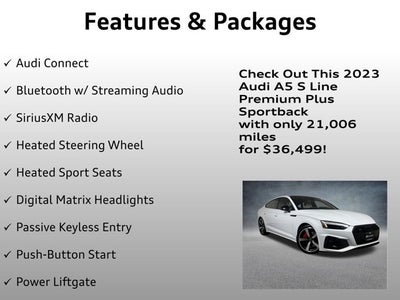 2023 Audi A5 Sportback S line Premium Plus