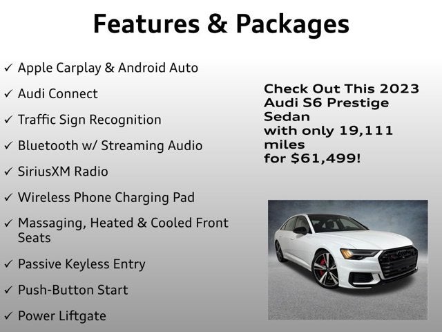 2023 Audi S6 Sedan Prestige