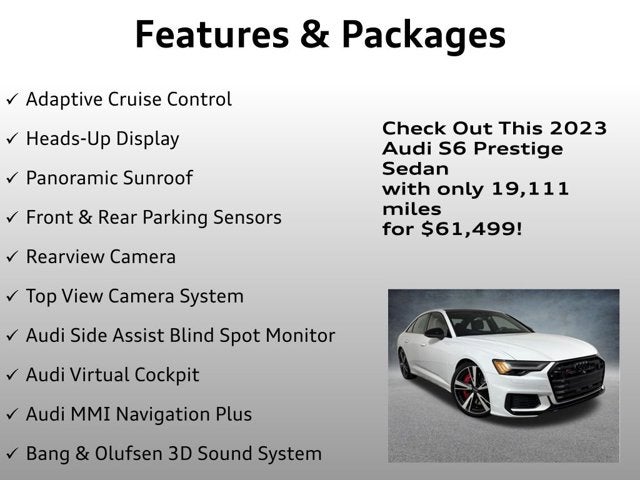 2023 Audi S6 Sedan Prestige