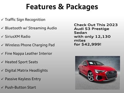 2023 Audi S3 Prestige