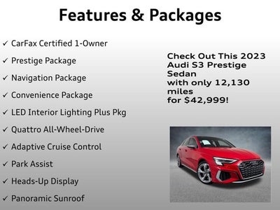 2023 Audi S3 Prestige