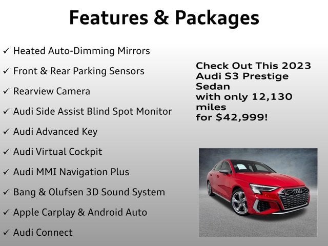2023 Audi S3 Prestige