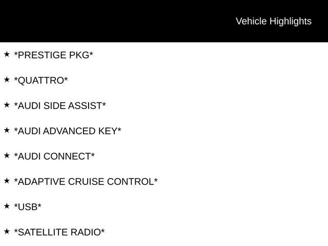 2019 Audi A6 Prestige