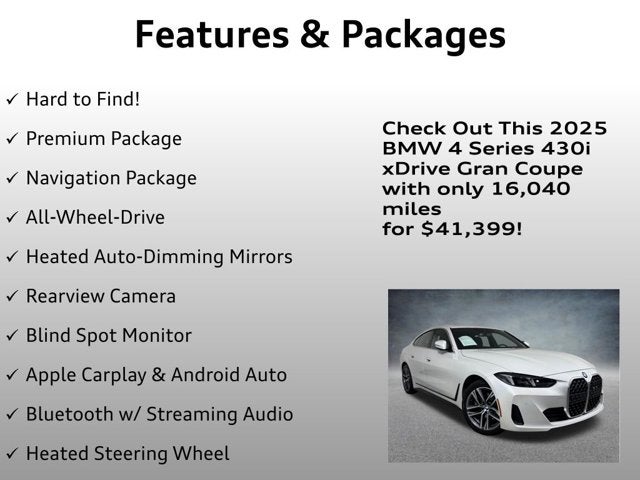 2025 BMW 4 Series 430i xDrive