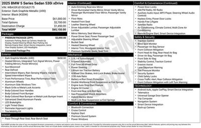 2025 BMW 5 Series 530i xDrive