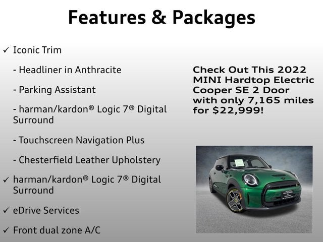 2022 MINI Hardtop 2 Door Cooper SE