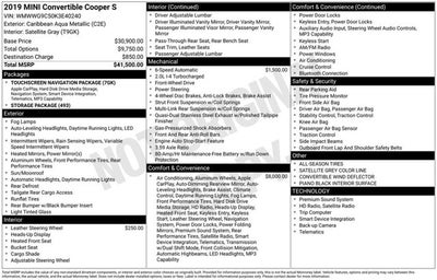 2019 MINI Convertible Cooper S