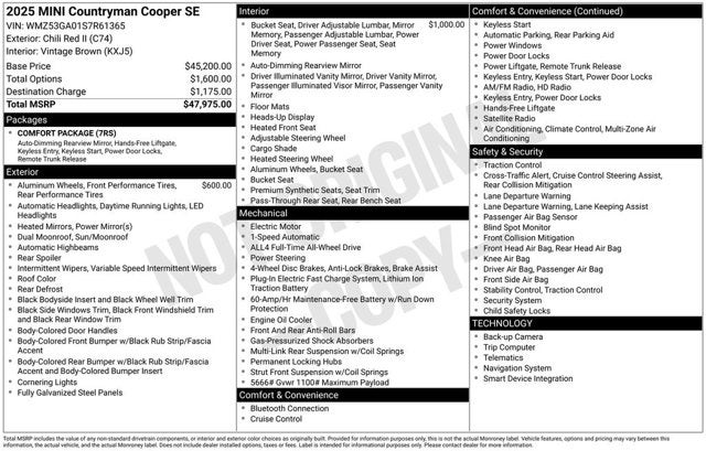 2025 MINI Countryman All4 Cooper SE
