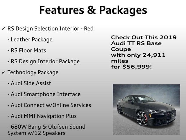 2019 Audi TT RS 2.5T