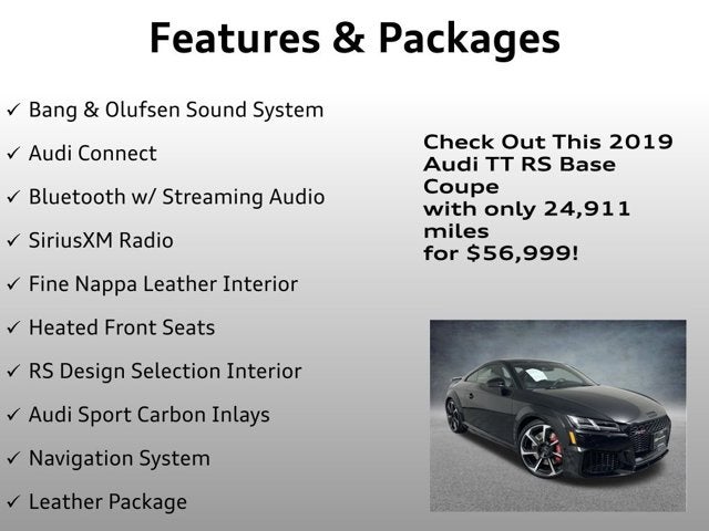 2019 Audi TT RS 2.5T