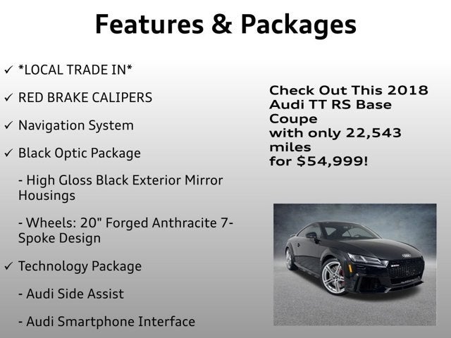 2018 Audi TT RS 2.5T