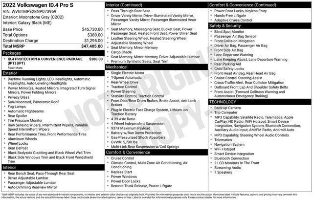 2022 Volkswagen ID.4 Pro S