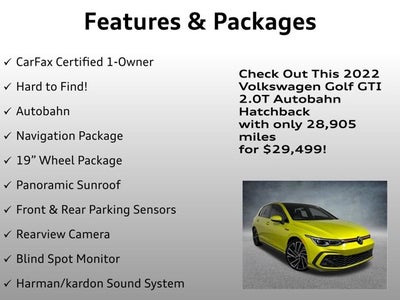 2022 Volkswagen Golf GTI Autobahn